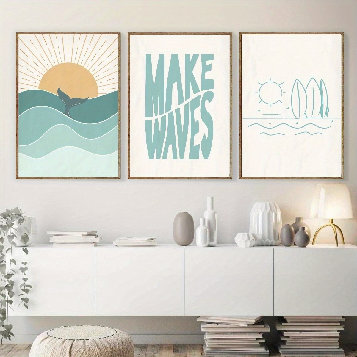 Home Decor Theme - 3 stuks moderne minimalistische boho surfthema