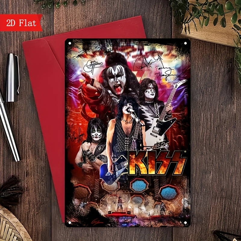 Home Decor Theme - KISS Band Retro Metalen Tin Bord