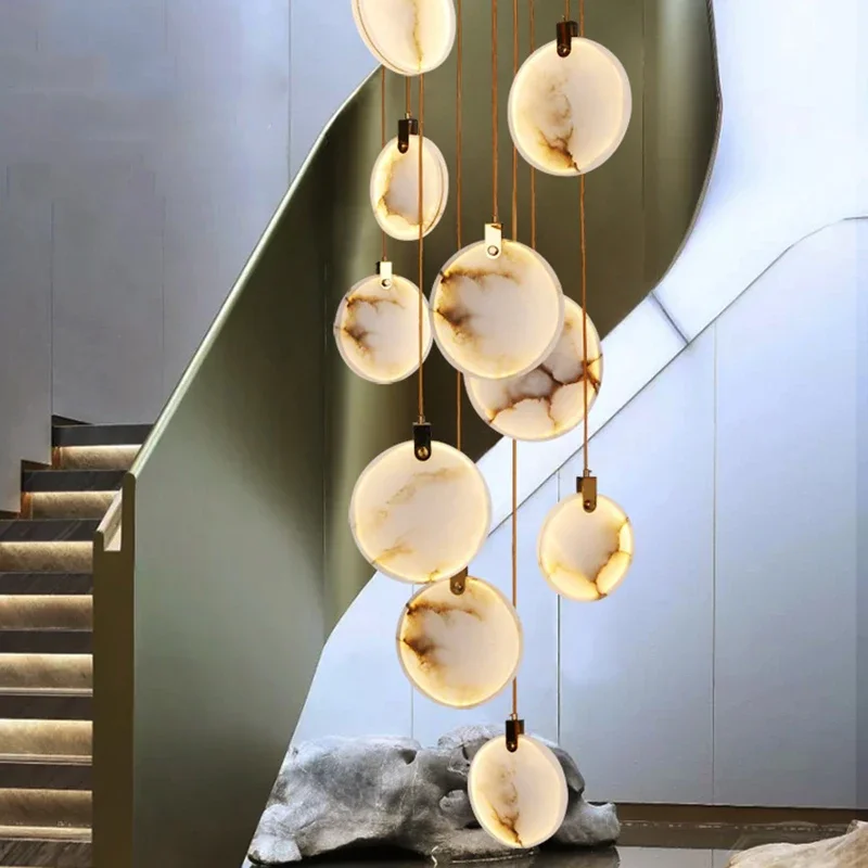 Hanging Moon Lamp - Moderne LED hanglamp kroonluchter voor trap,