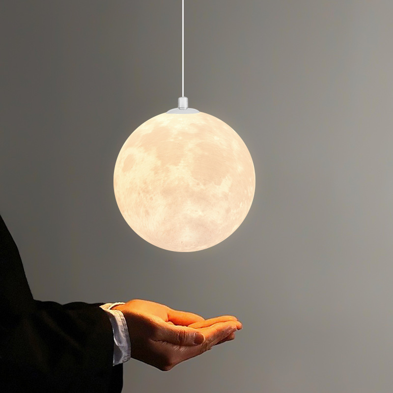 Hanging Moon Lamp - Modern creatief ontwerp maan hanglamp plastic