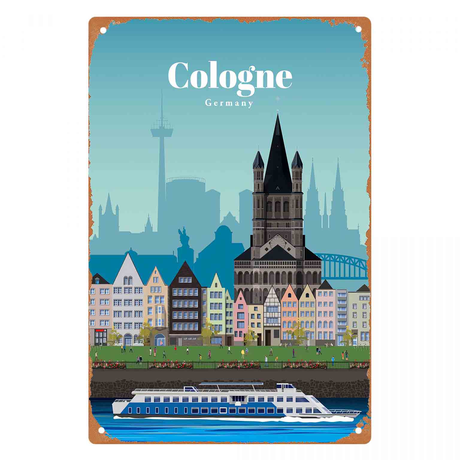 Germany Home Decor - 2D FLAT 1pc 