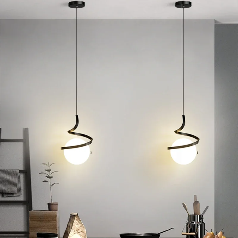 Hanging Moon Lamp - Nordic Led Hanglamp Slaapkamer Bed Hangende