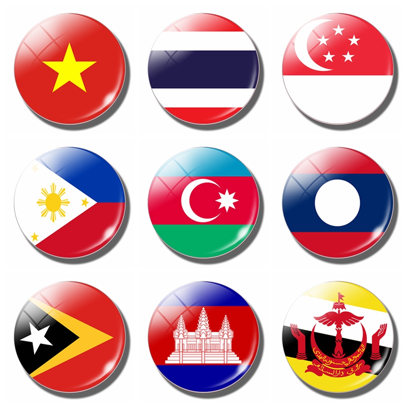 Home Decor Malaysia - Azerbaijan Vlag Koelkast Stickers Myanmar Brunei