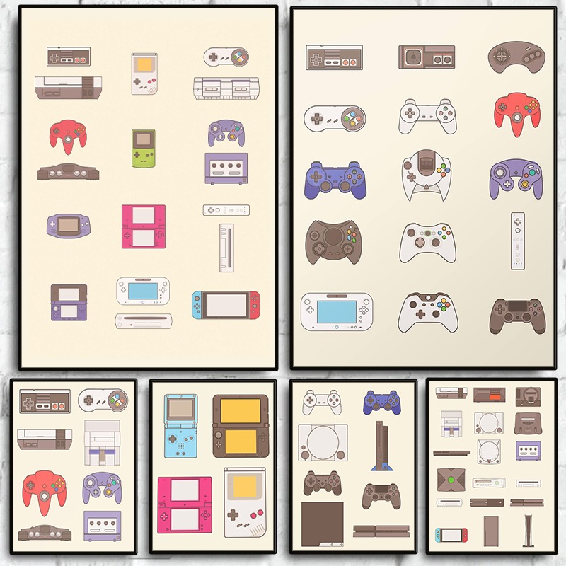 Home Decor Video - Video Game Handheld en Console Evolution