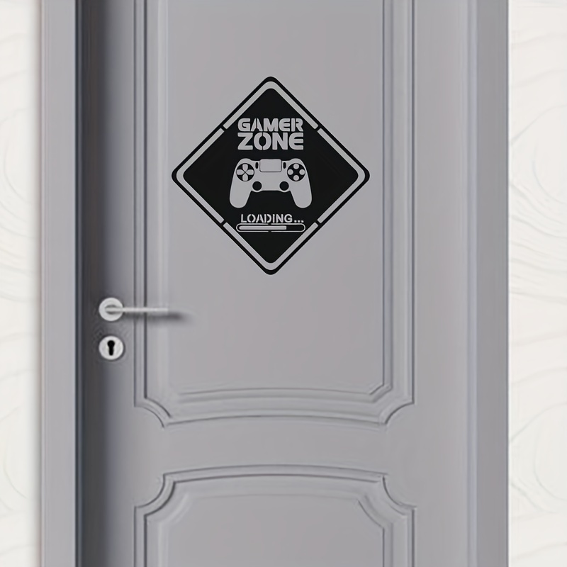 Home Decor Video - 1Pc Gamer Zone Deur Sticker Muur