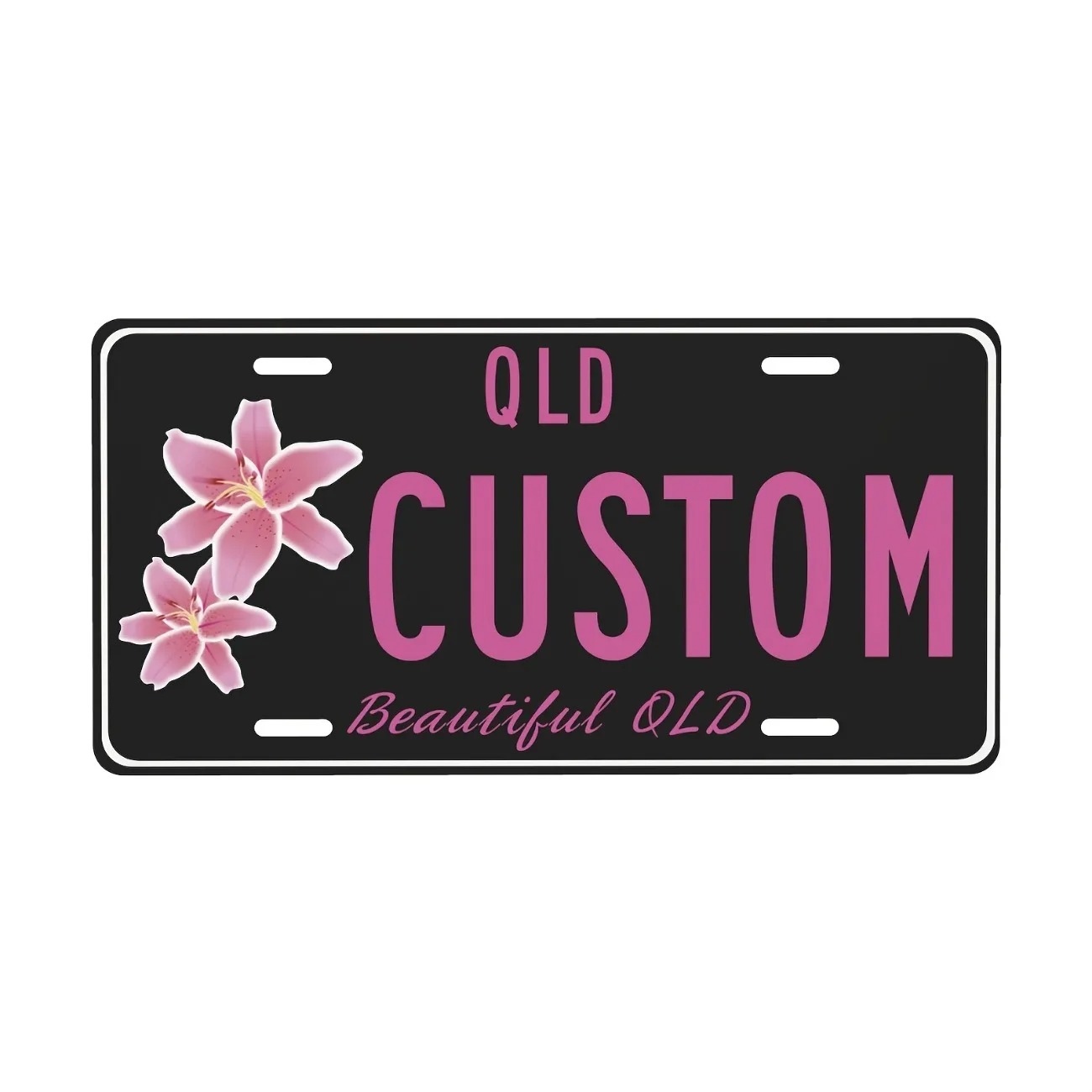 Home Decor Theme - Aangepaste tekst aluminium kentekenplaat, Australische Queensland