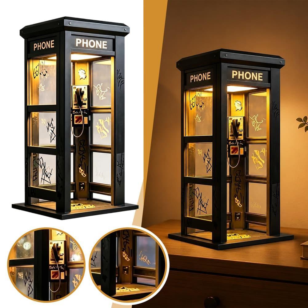 Home Decor Lamp - Vintage Londense telefooncel tafellamp, retro telefooncel