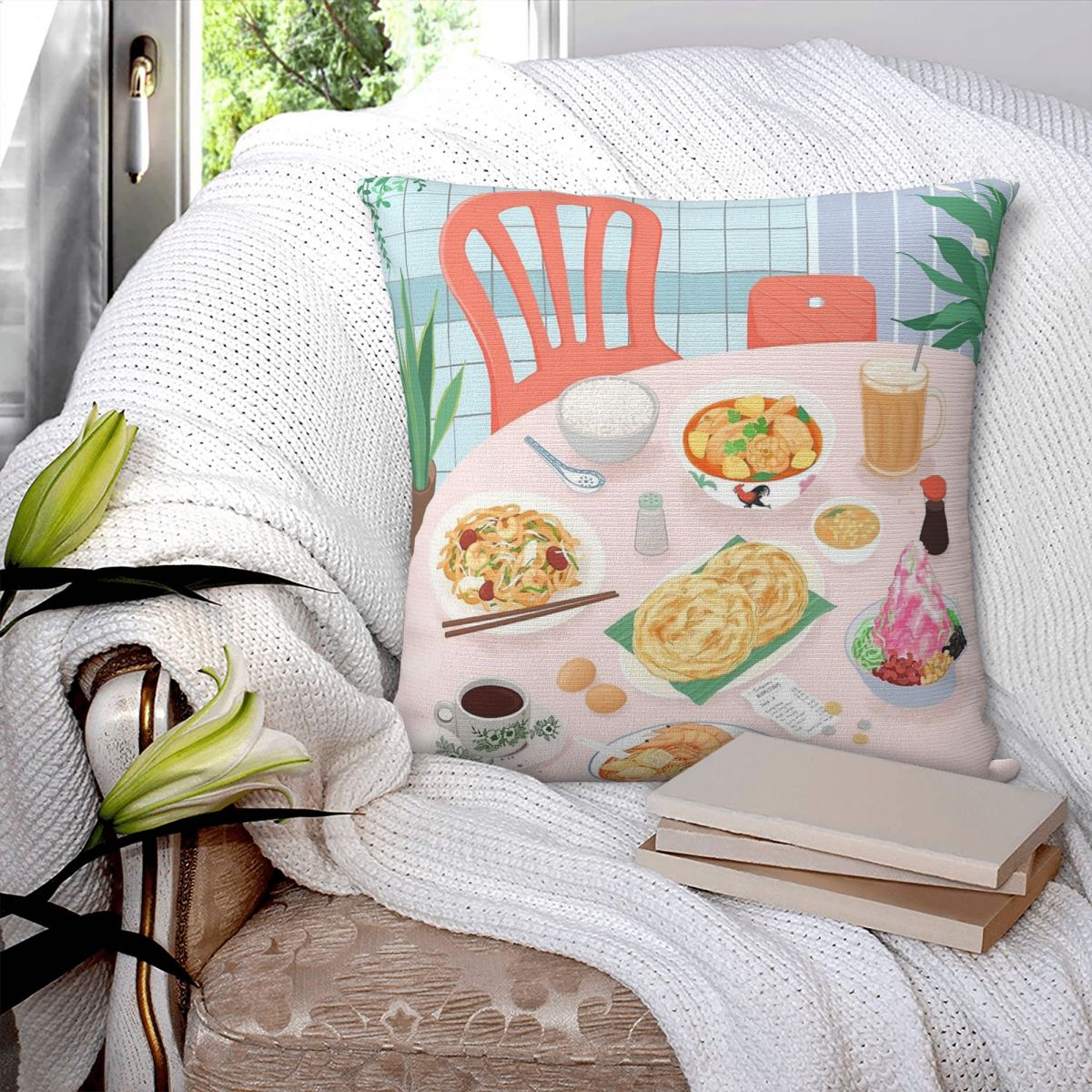 Kopitiam Food Malaysia Kussens - Home Decor Malaysia recensie en prijs