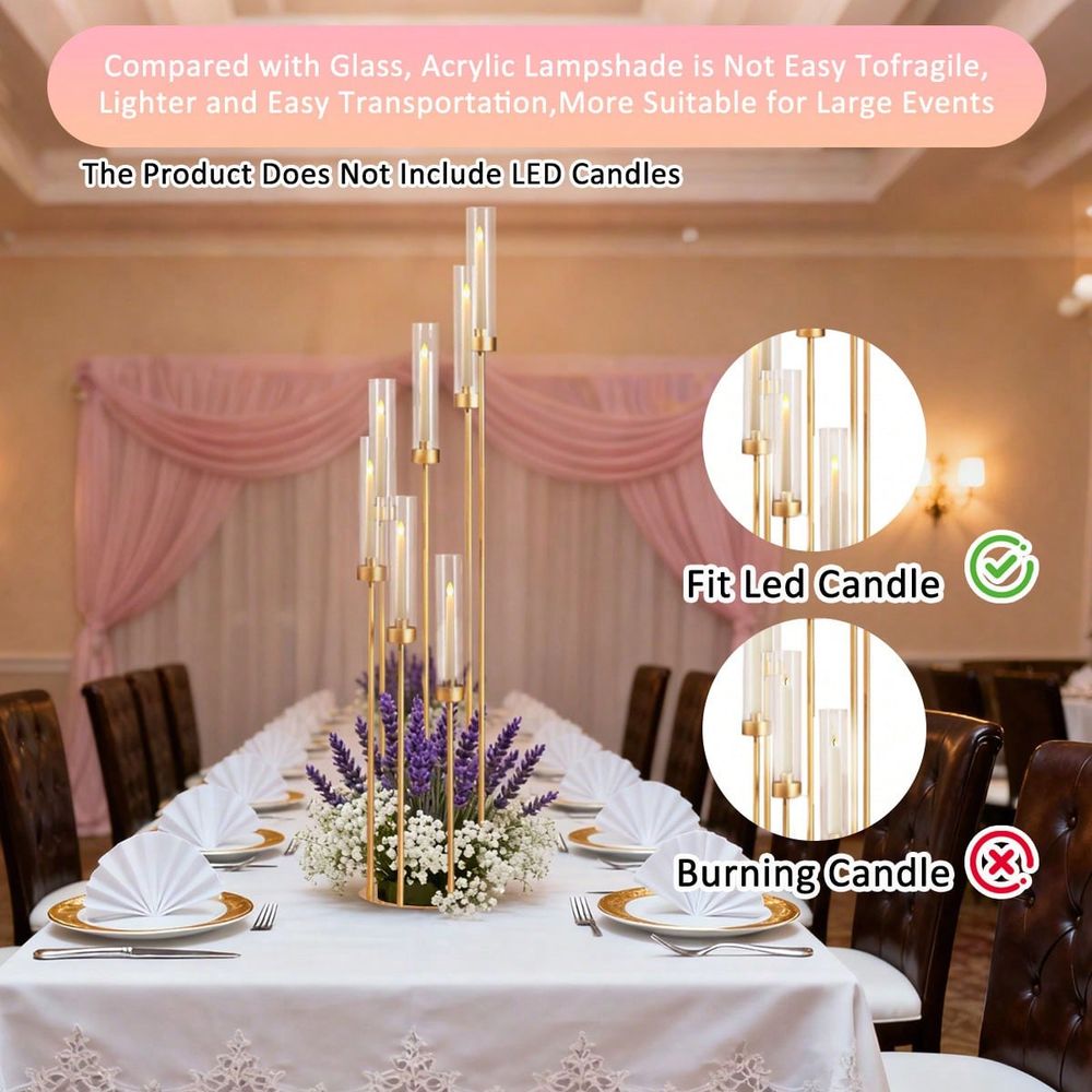 2 stuks 7-armige gouden kandel - Home Decor Theme recensie en prijs