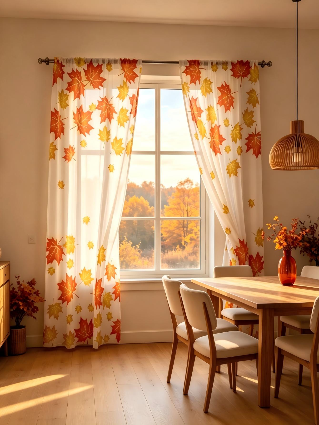 2 STUKS Digitaal bedrukt trans - Home Decor Orange recensie en prijs
