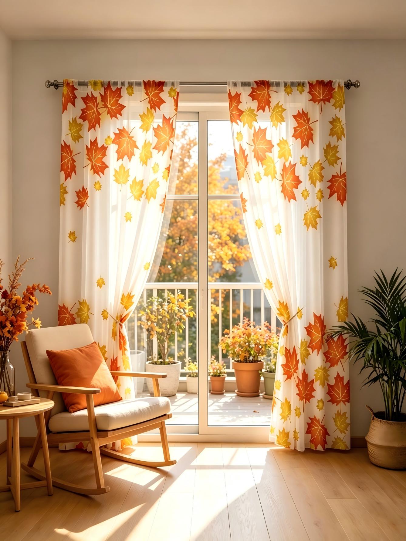 2 STUKS Digitaal bedrukt trans - Home Decor Orange recensie en prijs