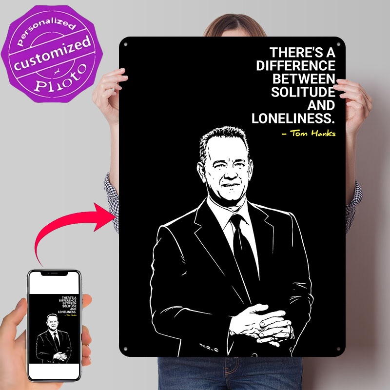 Tom Hanks Quote on Solitude 3D - Home Decor Quotes On Wall recensie en prijs