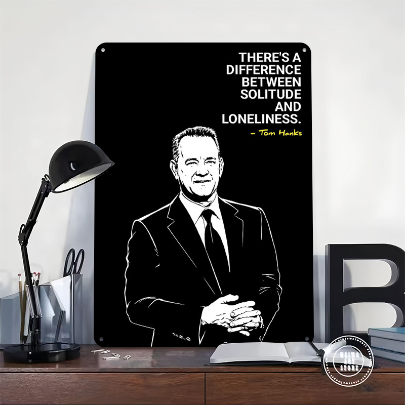 Tom Hanks Quote on Solitude 3D - Home Decor Quotes On Wall recensie en prijs