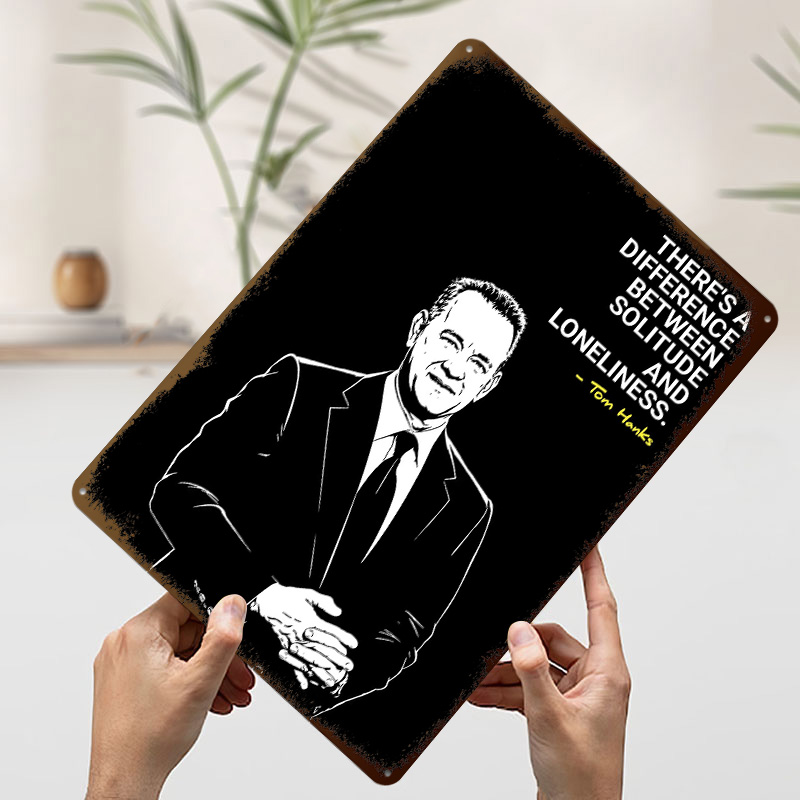 Tom Hanks Quote on Solitude 3D - Home Decor Quotes On Wall recensie en prijs