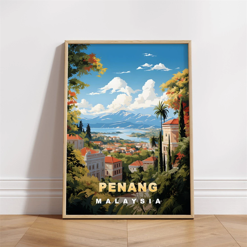 Penang Maleisië Reisposter Vin - Home Decor Malaysia recensie en prijs