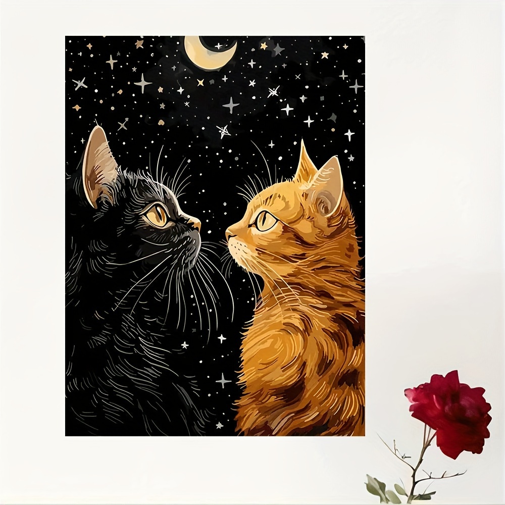 Levendige zwarte kat en oranje - Home Decor Orange recensie en prijs