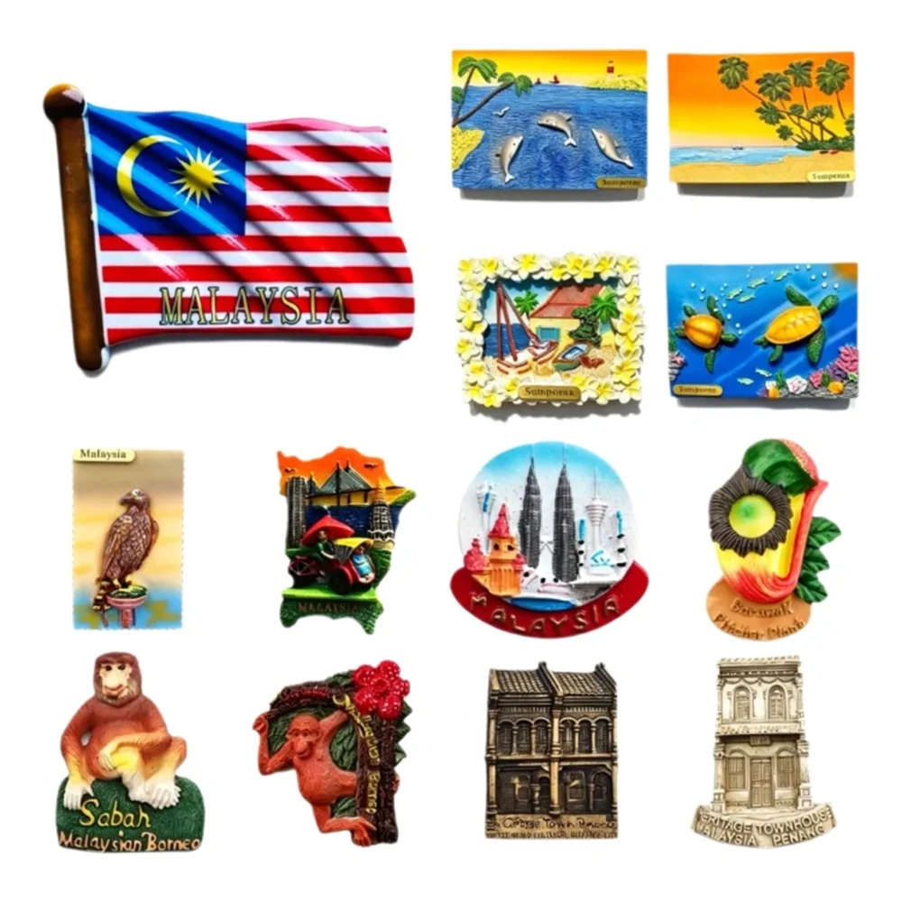 Maleisië 3D koelkastmagneten,  - Home Decor Malaysia recensie en prijs