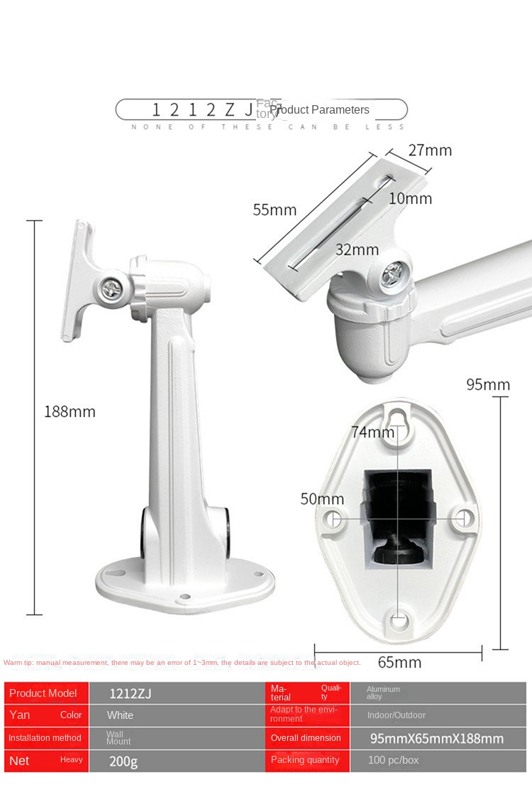 Camera montagebeugel Aluminium - Home Decor Video recensie en prijs
