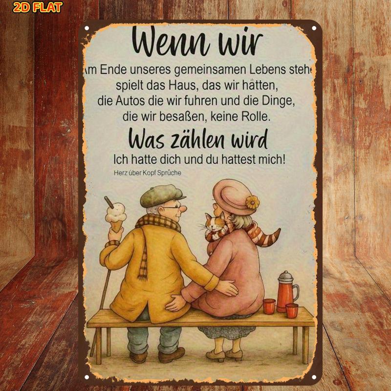 Paar zittend op een bank - Vin - Home Decor Quotes On Wall recensie en prijs