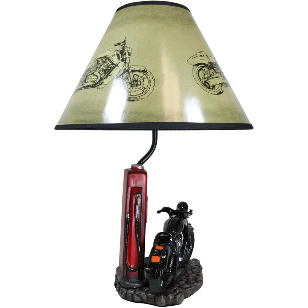 Vintage retro zwarte motorfiet - Home Decor Lamp recensie en prijs