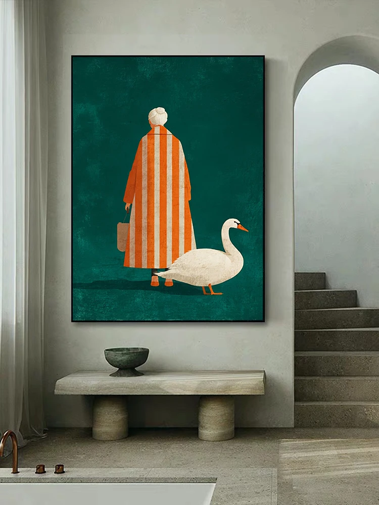 Figuur in oranje wit gestreept - Home Decor Orange recensie en prijs