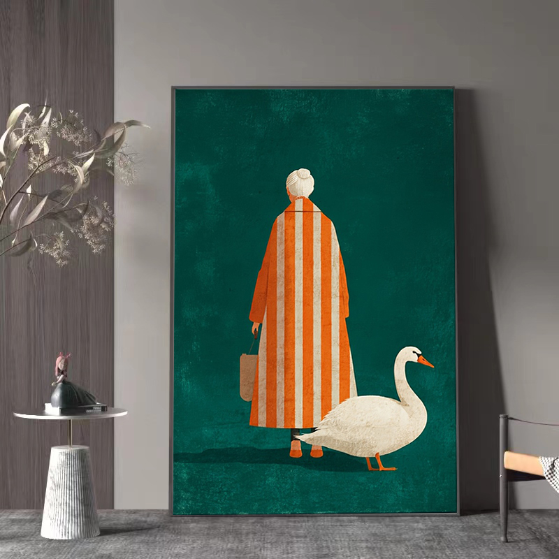 Figuur in oranje wit gestreept - Home Decor Orange recensie en prijs